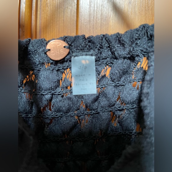 Black lace free people top Small - Picture 3 of 3